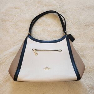 2022 Coach Kristy Shoulder Bag Colorblock Chalk Multi Leather C6828 NWOT & Charm